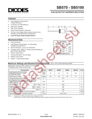 SB580-T datasheet  